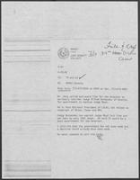 Memo from Lora Bennett to TA and LH regarding 309th Vacancy, April 28, 1980