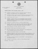 Governor Clements' Diary for Monday, August 9, 1982