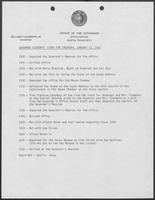 Governor Clements' Diary for Thursday, January 13, 1982
