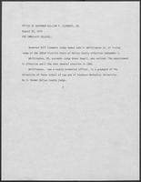 News release from the Office of Governor William P. Clements, Jr., regarding recent appointment, August 29, 1979