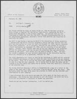 Memo from Willis Whatley to William P. Clements, February 27, 1981