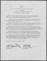 Resolution of the Texas Energy and Natural Resources Advisory Council regarding the distribution of petroleum overcharge funds, September 15, 1982