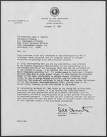Letter from William P. Clements, Jr., to The Honorable James B. Edwards, Secretary of Energy, October 12, 1982