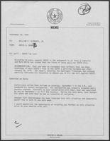 Memo from David A. Dean to William P. Clements, Jr., September 20, 1979