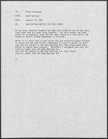 Memo from David Herndon to Margo Branscomb, regarding open meeting notices for task forces, January 15, 1982