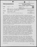 Memo from Lee Solsbery to David Herndon et al, regarding Senate Action on Outer Coastal Shelf revenue sharing, August 5, 1982