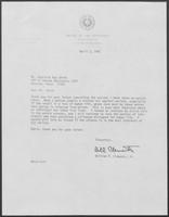 Letter from William P. Clements to Ms. Patricia Kay Smith regarding Parole Cases, April 2, 1981