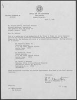 Letter from William P. Clements to William Osbourne, April 7, 1982