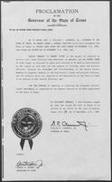 Proclamation by the Governor of the State of Texas: General Election for the purpose of Adopting or Rejecting Proposed Constitutional Amendments, September 12, 1980