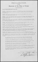 Proclamation by Dolph Briscoe, establishing the USS Texas Liaison Committee, March 23, 1977