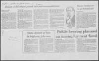 Newspaper clipping headlined "House child abuse panel airs recommendations," August 25, 1982