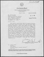 Letter from Kenneth H. Ashworth to Antonio Califa, May 12, 1982