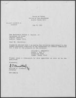 Letter from William P. Clements to George Bayoud June 28, 1990
