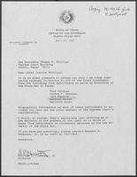 Appointment letter from Governor William P. Clements, Jr., to Texas Supreme Court Chief Justice Thomas Phillips, April 24, 1989