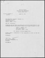 Appointment letter from Governor William P. Clements, Jr., to Secretary of State George Bayoud, August 16, 1990