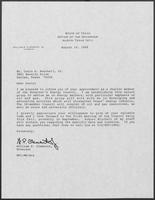 Letter from William P. Clements Jr. to Louis Beecherl, August 19, 1988