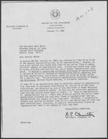 Letter from William P. Clements to Attorney General Mark White, regarding findings in Opinion MW-128, 17 January 1980