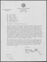 Letter from William P. Clements, Jr., to the members of the Texas Board of Corrections, October 4, 1982