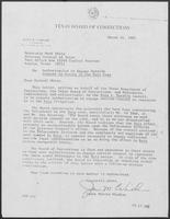 Letter from James Windham to Mark White, March 14, 1981