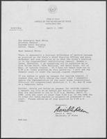 Letter from David A. Dean to Mark White, April 2, 1982