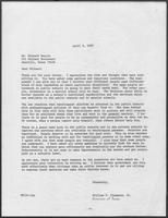 Letter from William P. Clements Jr. from Richard Herrin, April 8, 1980