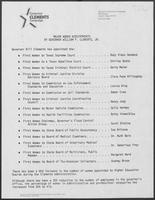 Political advertisement titled, "Major Women Appointments by Governor William P. Clements, Jr."