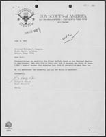 Letter from George E. Coward (Boy Scouts of America) to William P. Clements, June 4, 1980