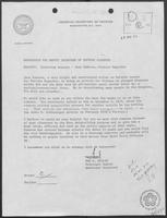 Memo from Tod R. Hullin to Bill Clements regarding an interview, April 22, 1976