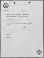 Memo from Tod R. Hullin to Bill Clements requesting an interview for Business Week, May 12, 1976