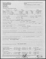 Appointment form from Rowan Patterson to the Office of Governor William P. Clements, Jr., May 27, 1987