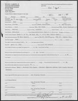 Appointment form from George Perrin to the Office of Governor William P. Clements, Jr., April 10, 1987