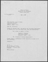 Appointment letter from William P. Clements Jr. to Jack Rains, May 3, 1988