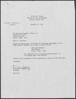 Appointment letter from William P. Clements to Secretary of State, George S. Bayoud, December 13, 1989