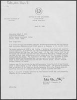 Correspondence between the Hon. Robert Cole to Governor William P. Clements, Jr., regarding law enforcement, May 1980-June 1980