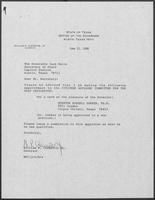 Appointment letter from William P. Clements Jr. to Jack Rains, June 21, 1988
