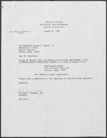 Appointment letter from William P. Clements, Jr. to Secretary of State, George S. Bayoud, Jr., August 29, 1989