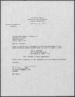 Appointment letter from William P. Clements, Jr. to Secretary of State, George S. Bayoud, Jr., February 12, 1990