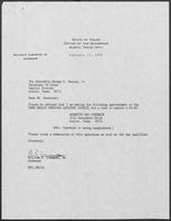 Appointment letter from William P. Clements, Jr. to Secretary of State, George S. Bayoud, Jr., February 13, 1990