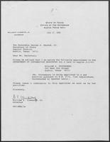 Appointment letter from William P. Clements, Jr. to Secretary of State, George S. Bayoud, Jr., July 17, 1990