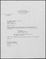 Appointment letter from William P. Clements to Secretary of State, George Bayoud, June 11, 1990