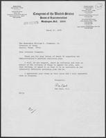 Letter from Representative Ron Paul to Governor William P. Clements, Jr., March 27, 1979