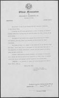 Official memorandum from the Office of the Governor observing Agriculture Week, March 9, 1979