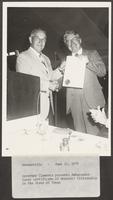 Photograph of William P. Clements, Jr., with Ambassador Patrick Lucey, June 21, 1979