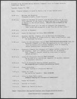 Program to be followed during Governor Clements' visit to Ciudad Victoria, Tamaulipas, Mexico, August 14, 1979