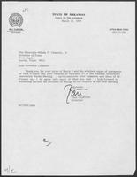 Letter from Governor Bill Clinton to Governor William P. Clements, March 18, 1979
