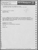 Mailgram from Governor Bill Clinton  to Governor William P. Clements, Jr., May 30, 1979