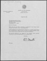 Letter from Governor William P. Clements, Jr., to United States President Jimmy Carter, August 19, 1980