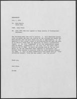Memo from Dary Stone to Nola Haerle and David Dean, regarding June 24th John Hill speech to Texas Society of Professional Engineers, July 1, 1978
