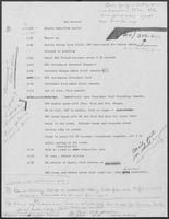 Itinerary for former U.S. President Gerald Ford campaign trip with William P. Clements, Jr.
