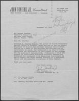 Letter from John Fonteno, Jr., to George Steffus, November 12, 1978